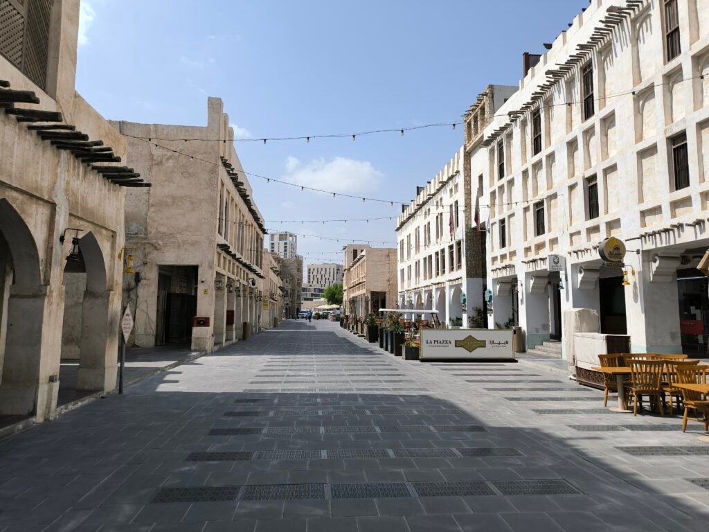 A clean street of Souq Waqif, Doha.