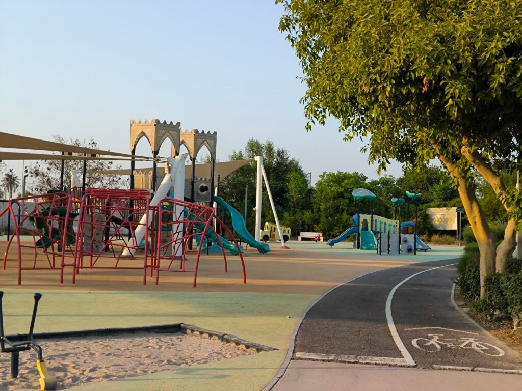 Children's playground located in Al Bidda Park.