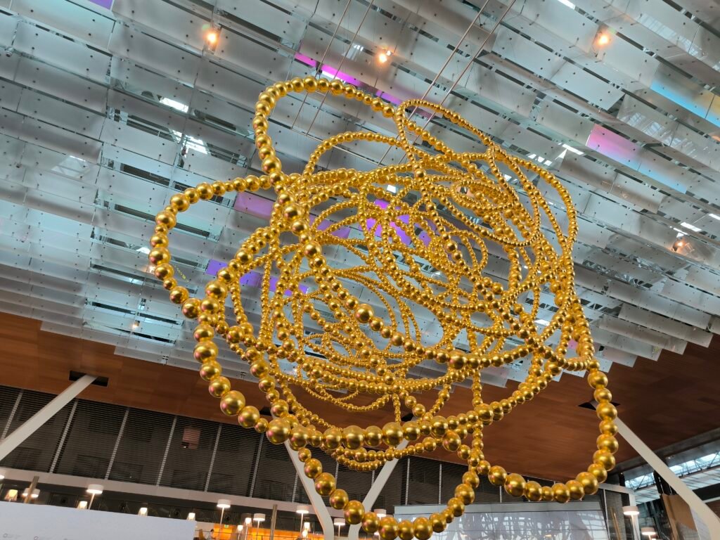Cosmos by internationally-acclaimed French Artist Jean-Michel Othoniel, an artwork in Hamad International Airport.